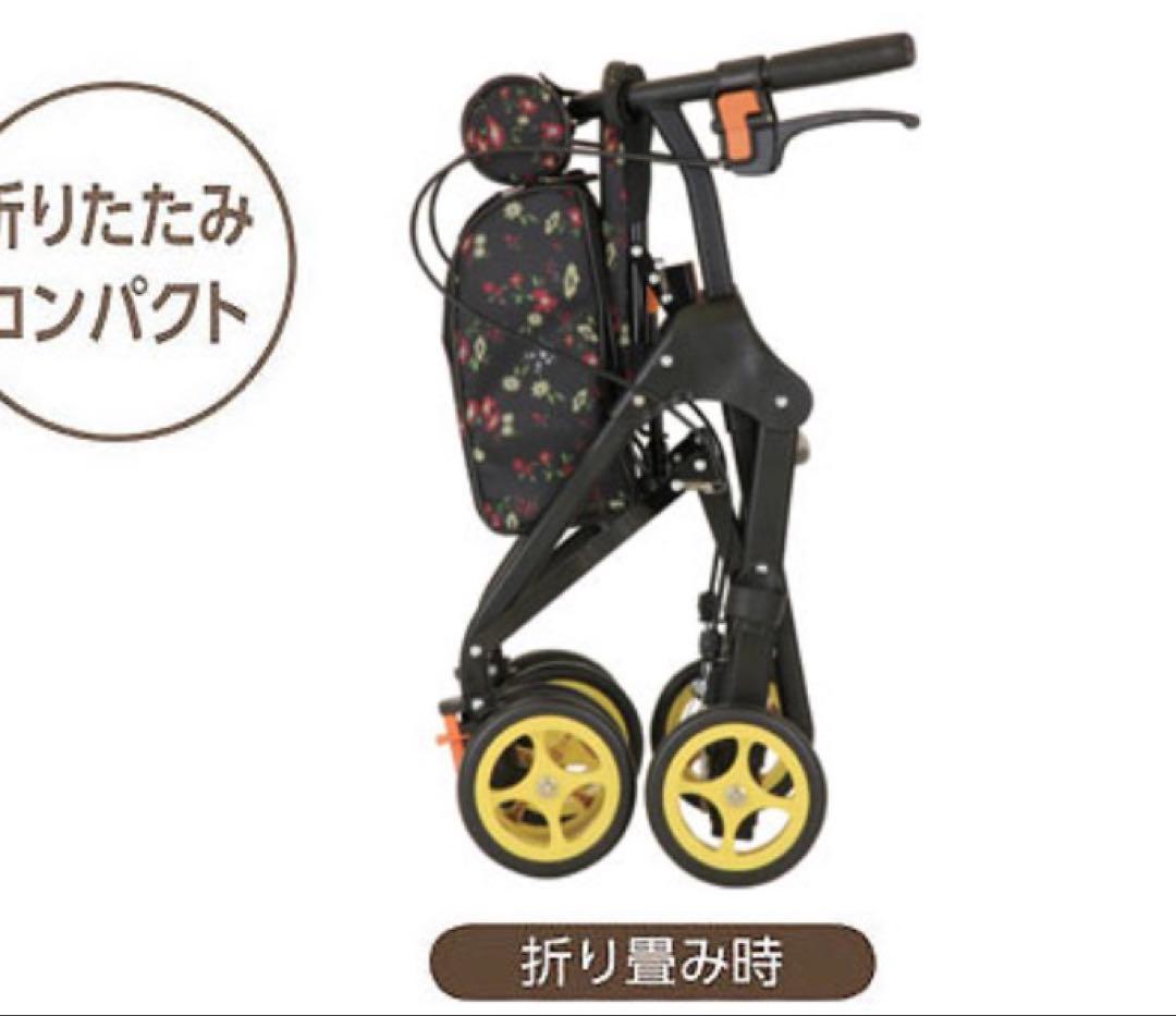 幸和製作所　TacaoF テイコブ　シルバーカー　SIMD03 ラウンディ　花柄