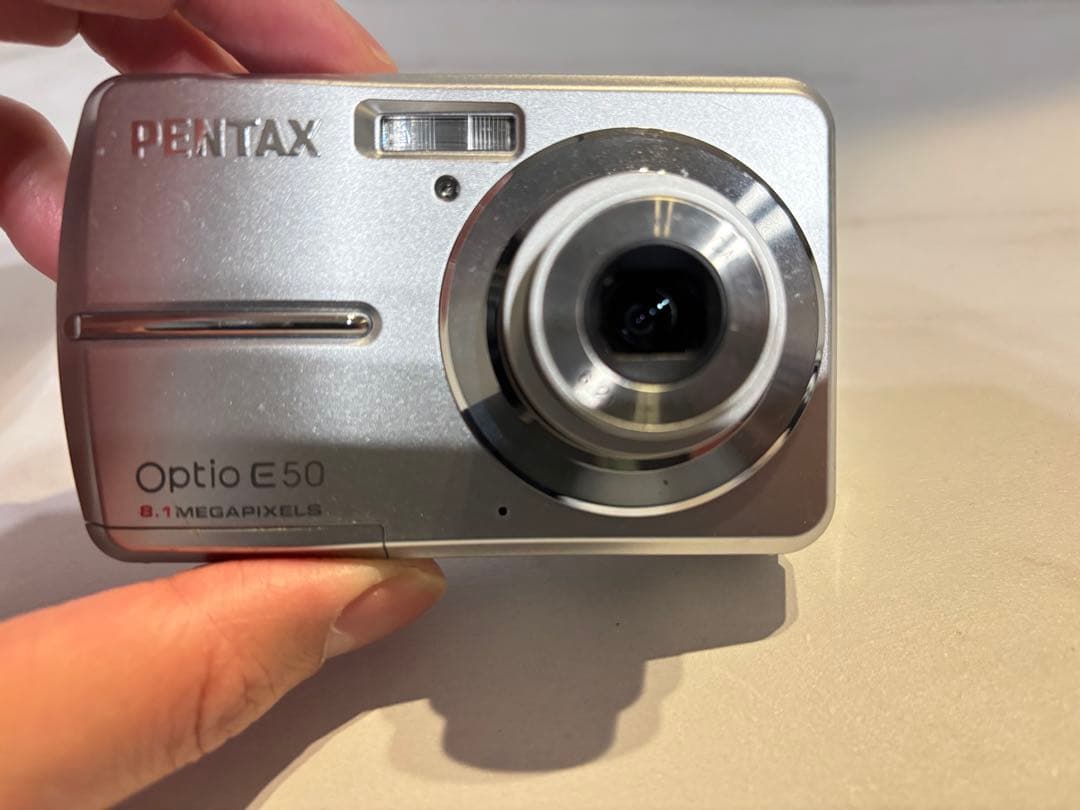 完動品★ 単3電池 PENTAX Optio E50 SD付属 オールドコンデジ
