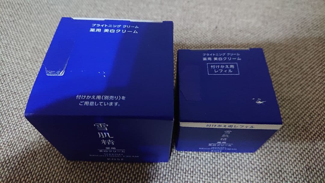新品雪肌精ブライトニングクリーム40gレフィル40g 2点セット