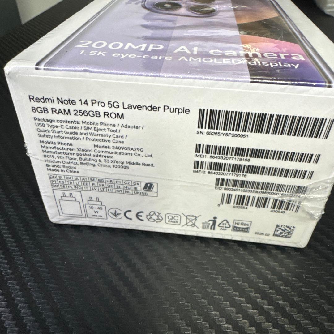 新品⑥Redmi Note 14 Pro 5G 8GB/256GB