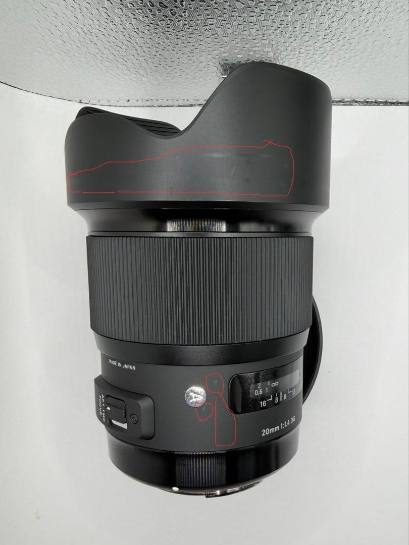 9万即決‼️使用数回‼️SIGMA 20mm 1:1.4 DG HSM Art
