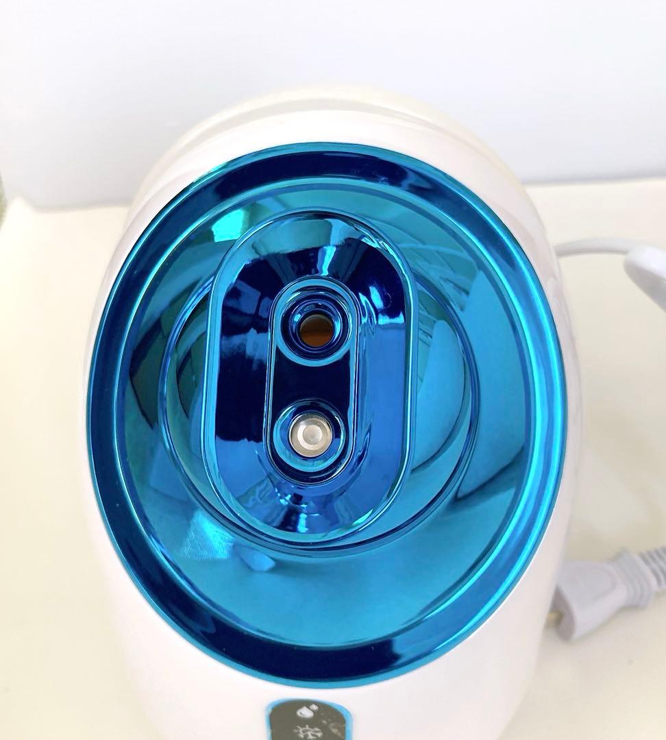 【新品未使用】NANO フェイススチーマー 濃密ナノミスト 毛穴ケア ブルー