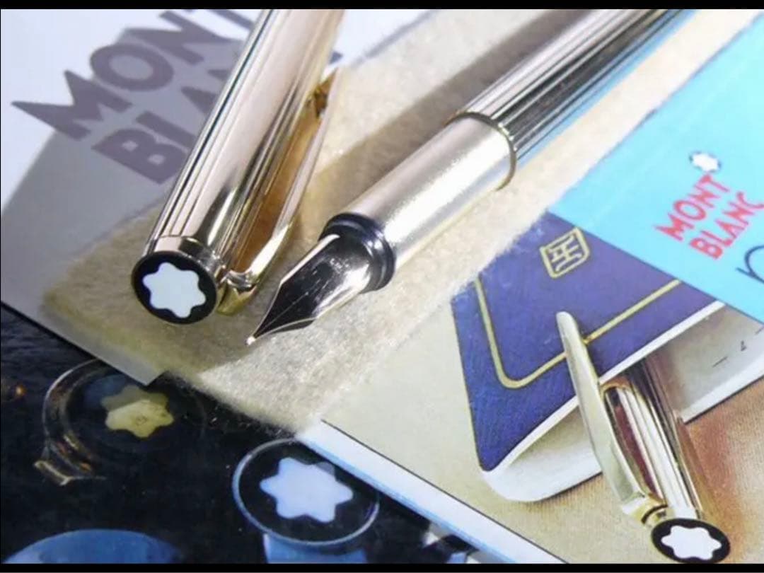 極美品金運を呼ぶ黄金の総金張りの価値の高い逸品！No1147ノブレス★モンブラン