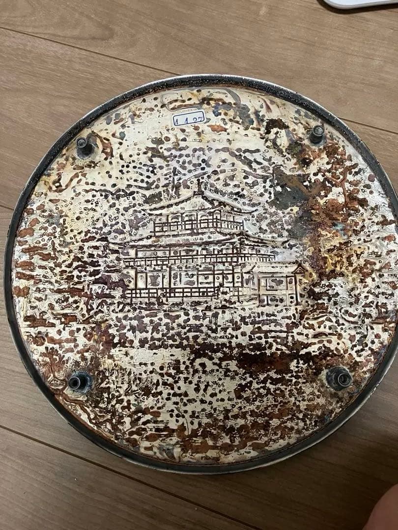 金閣寺　銀工芸品　純銀　506g 銀プレート