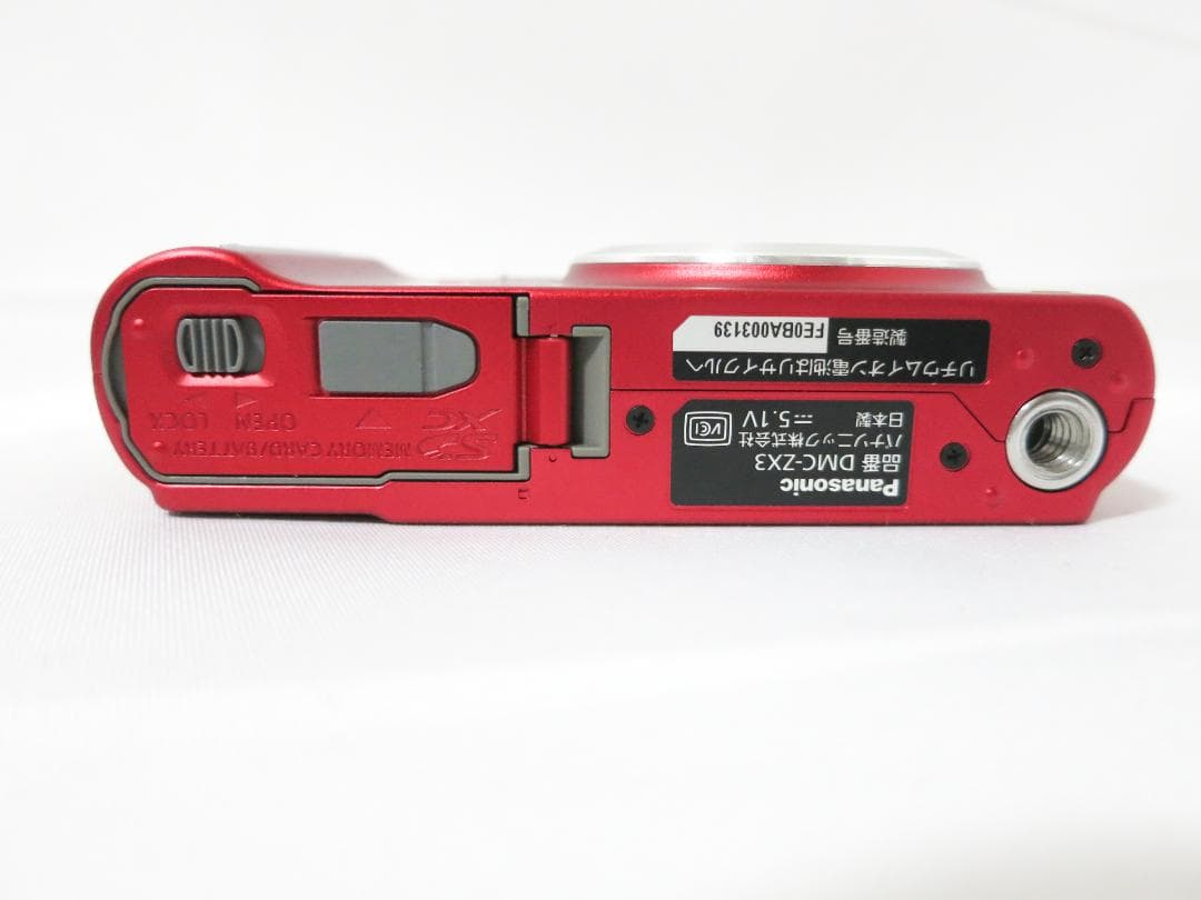 Panasonicデジタルカメラ LUMIX DMC-ZX3 レッド