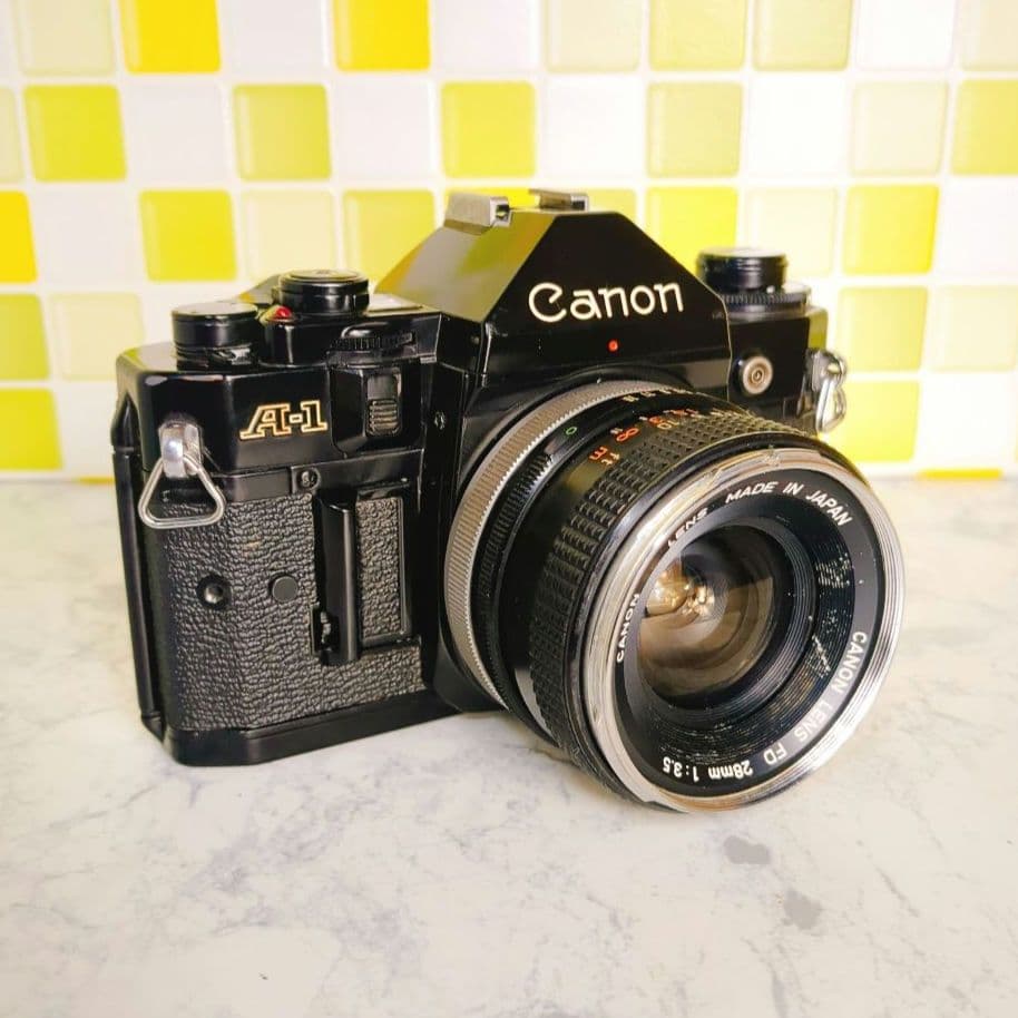 完動品★ Canon A-1 一眼レフ FD 28mm F3.5 整備済み