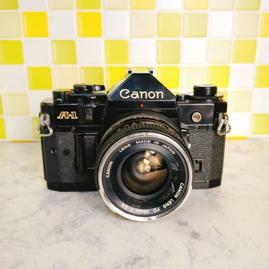 完動品★ Canon A-1 一眼レフ FD 28mm F3.5 整備済み