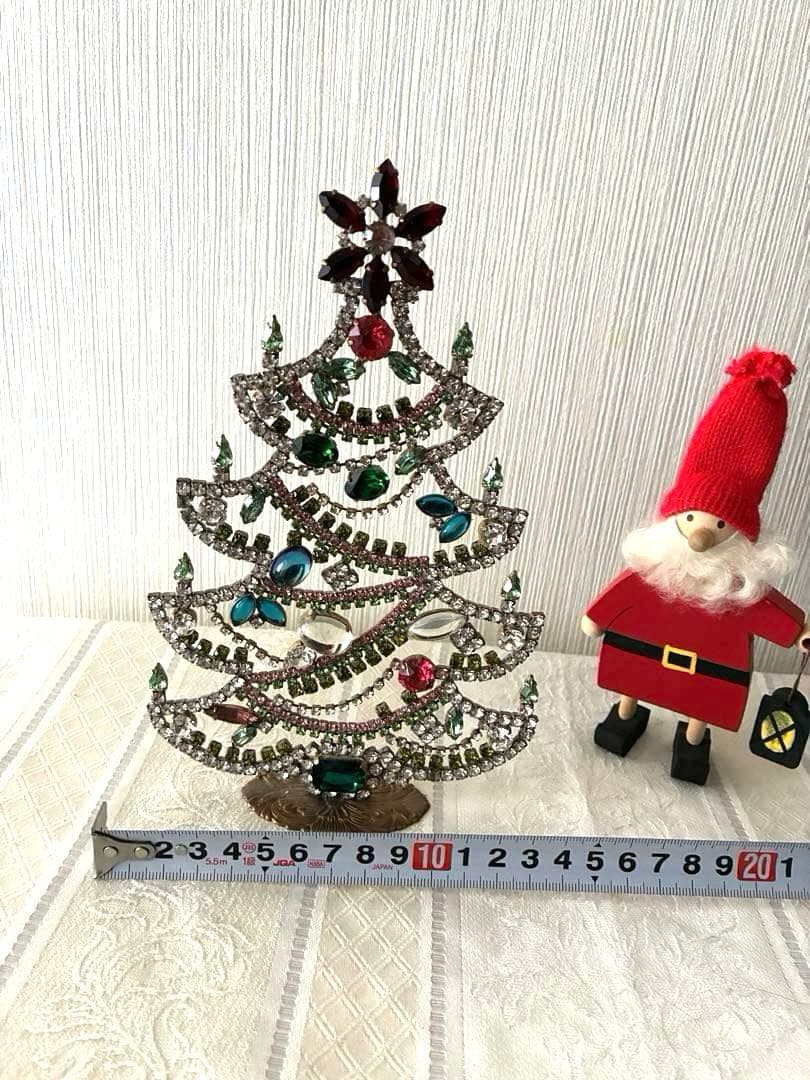 チェコガラスーツリー★クリスマスツリー★ヴィンテージ★置物★チェコガラス★アート