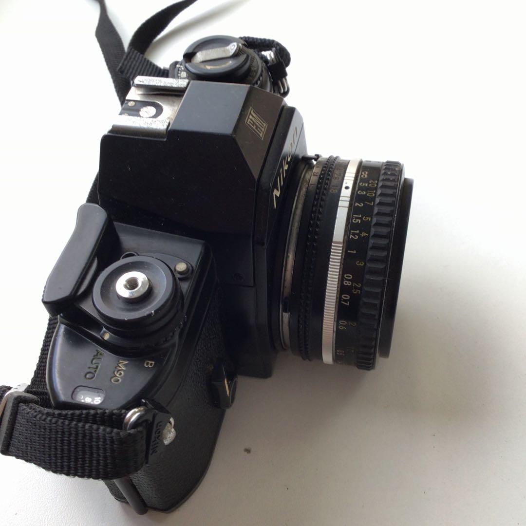 NO.347 Nikon EM フィルムカメラ &ナショナルストロボ