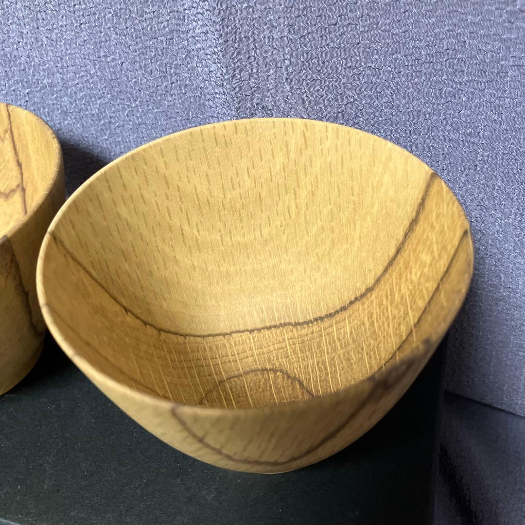 瑾齋　樫 small bowl 　樫の器　２個セット　未使用品