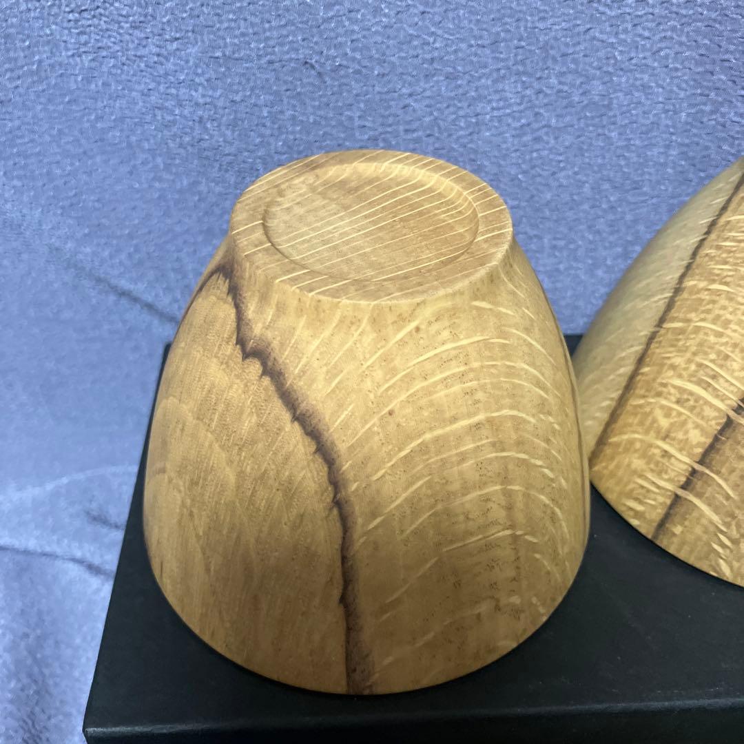 瑾齋　樫 small bowl 　樫の器　２個セット　未使用品