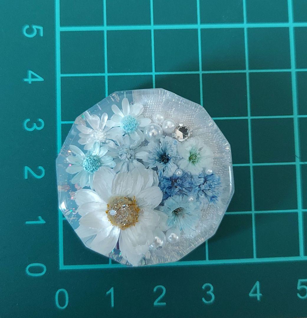 【1516】レジン　ヘアゴム　ポニーフック　ブロ―チ　ハンドメイド