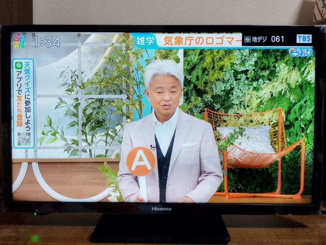 Hisense製　24型液晶テレビ