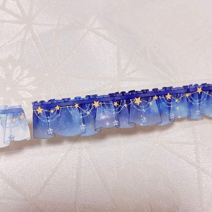 【No.001】海外　マスキングテープ　切り売り　1ループ　レース　リボン　星