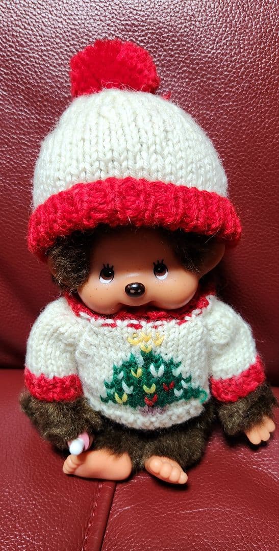 セキグチ　モンチッチ　クリスマスセーターぬいぐるみ2体セット