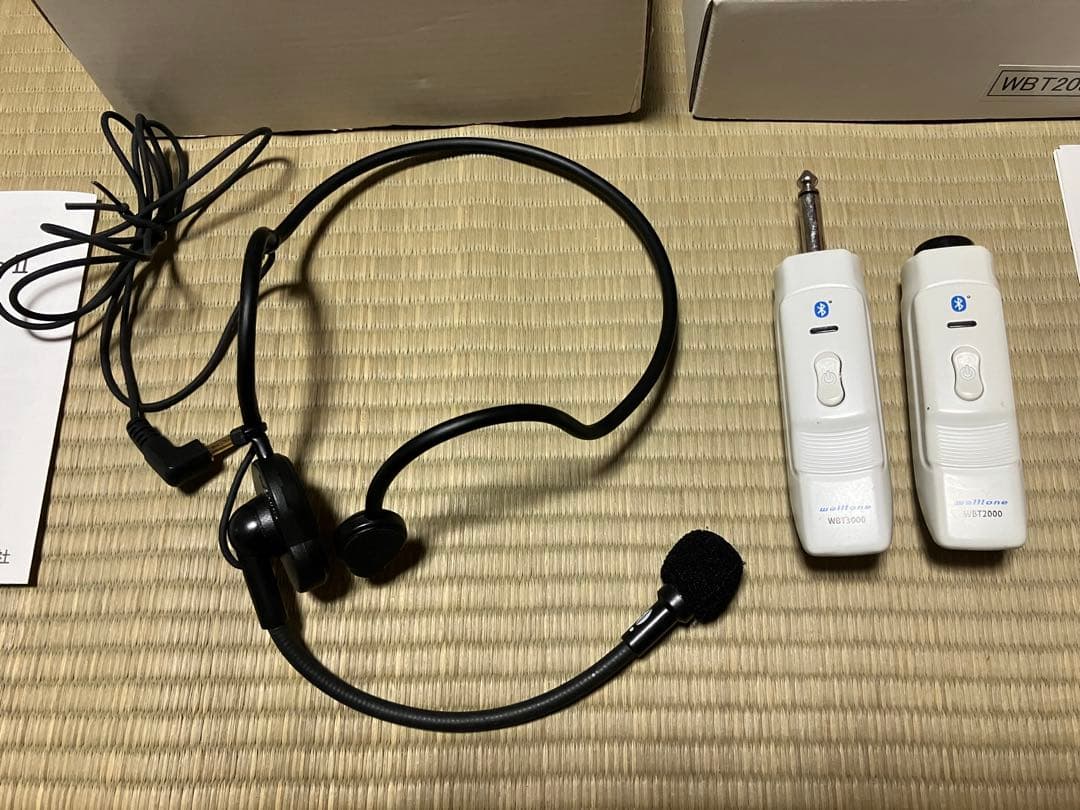 Welltone イヤフックマイクWEM4000 アダプタWBT2030