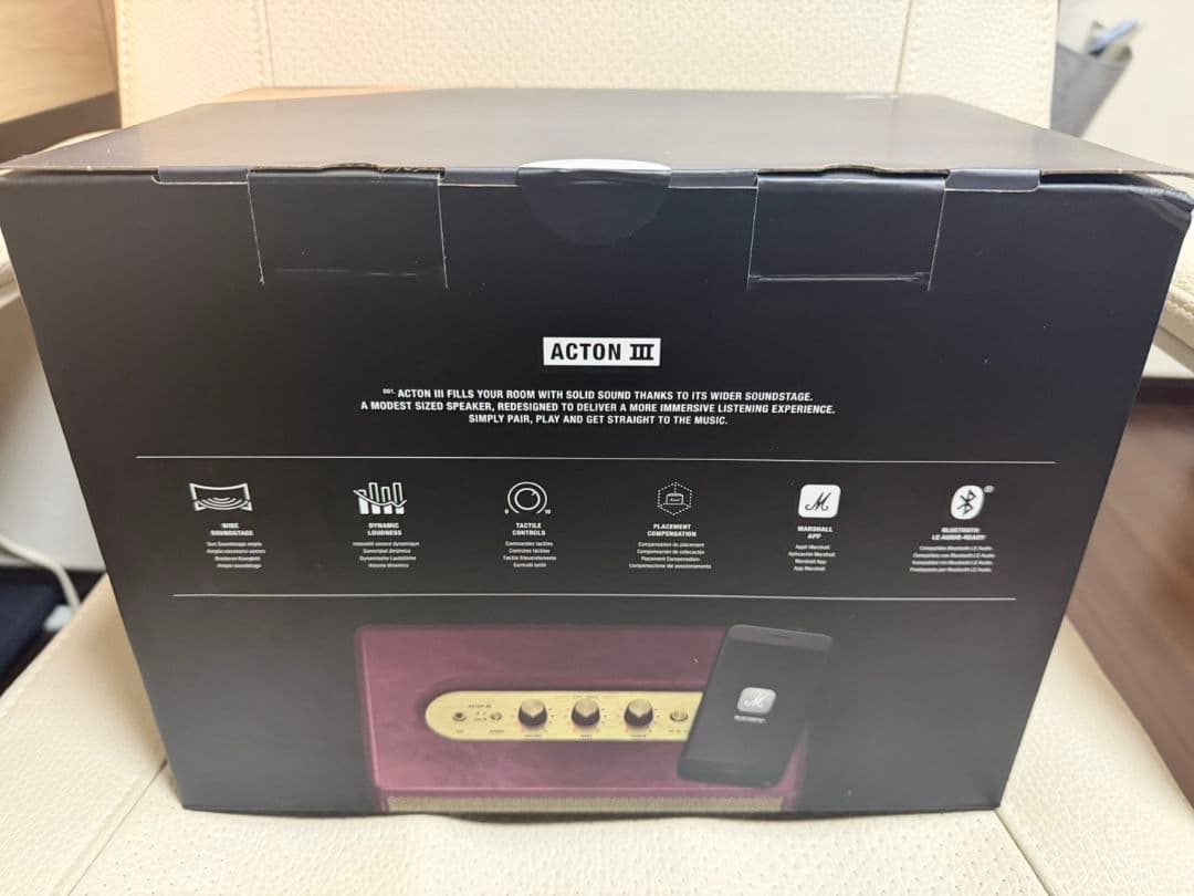 Marshall Acton III Burgundy ワイヤレススピーカー