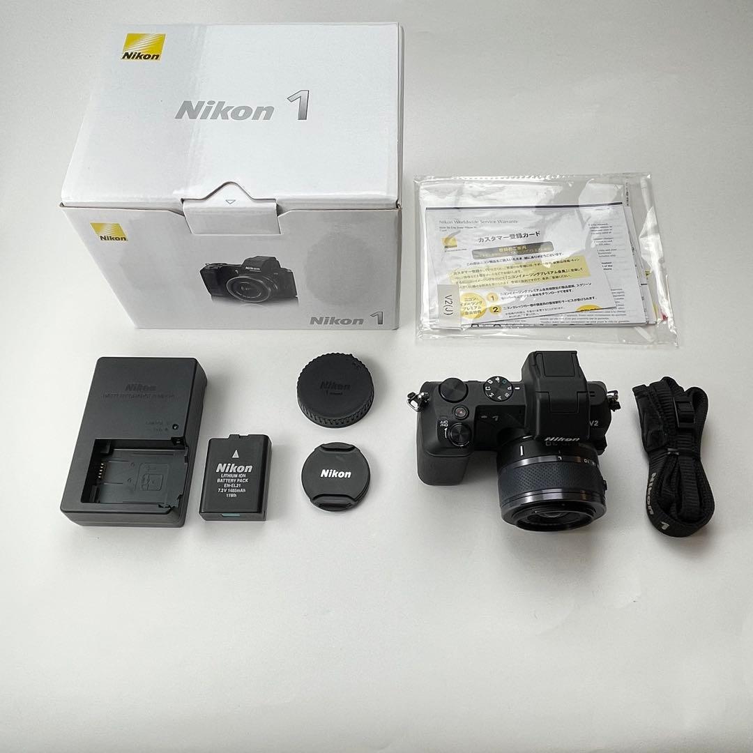 【動作・返品保証】Nikon1 V2 ミラーレス一眼　10-30mm 標準ズーム