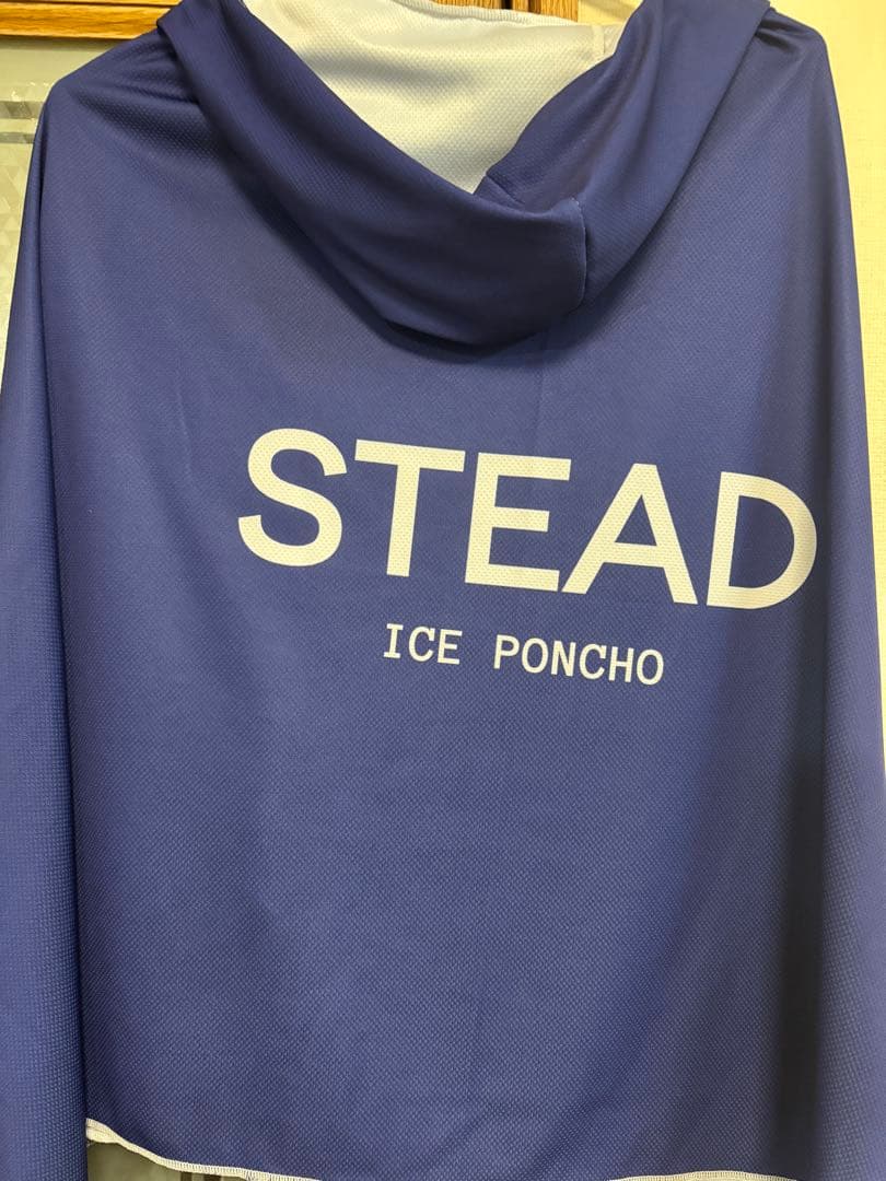 冷感アイスポンチョSTEAD ICE PONCHO ネイビー