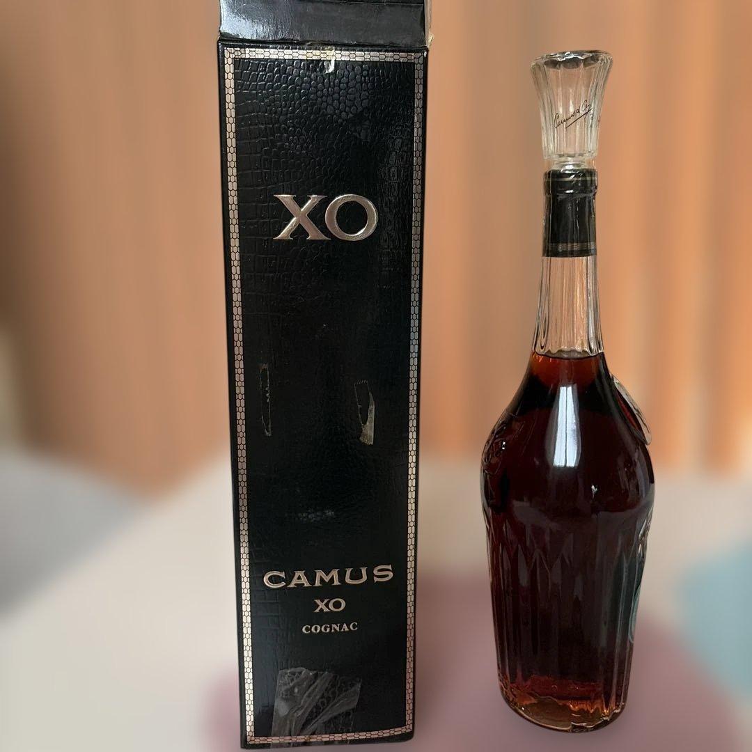 【希少ボトル古酒】ブランデー　未開封　CAMUS XO ロングネック カミュ