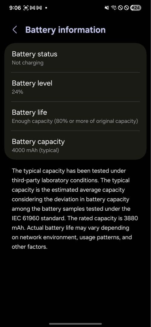 Galaxy S24 コバルトバイオレット 画面傷多め 傷あり 動作正常