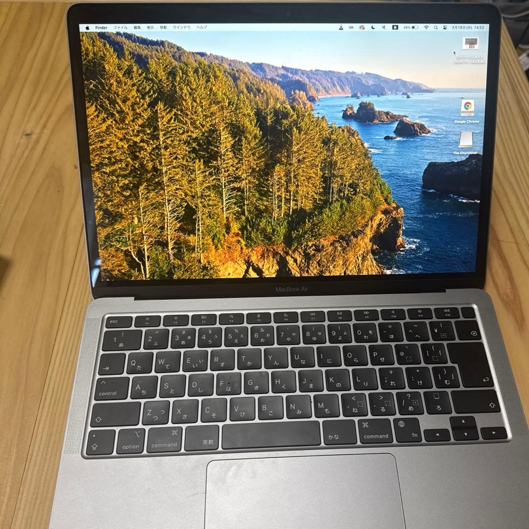 MacBook Air 2020 M1 8GB 256GB スペースグレイ