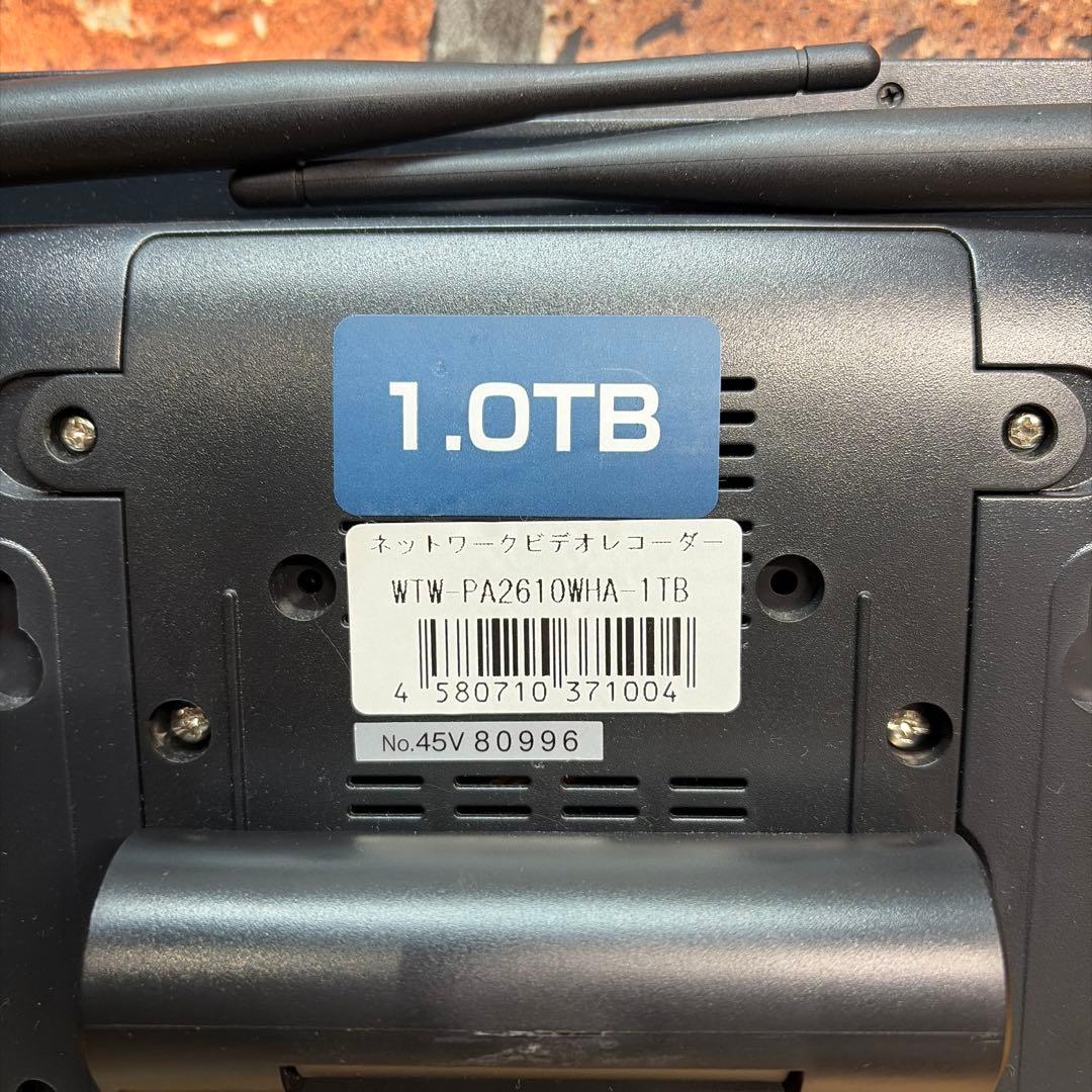 塚本無線 防犯カメラ＆12インチモニターレコーダー セット 1TB HDD内蔵