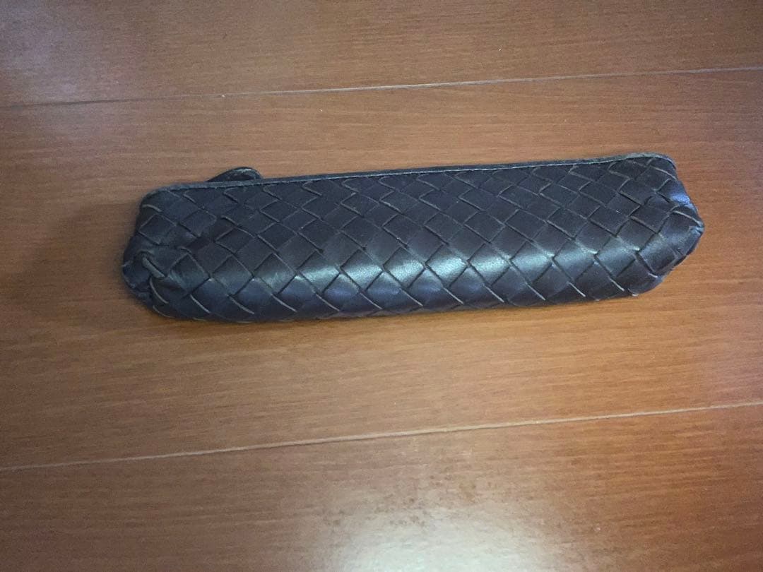 BOTTEGA VENETA レザー ペンケース ダークブラウン