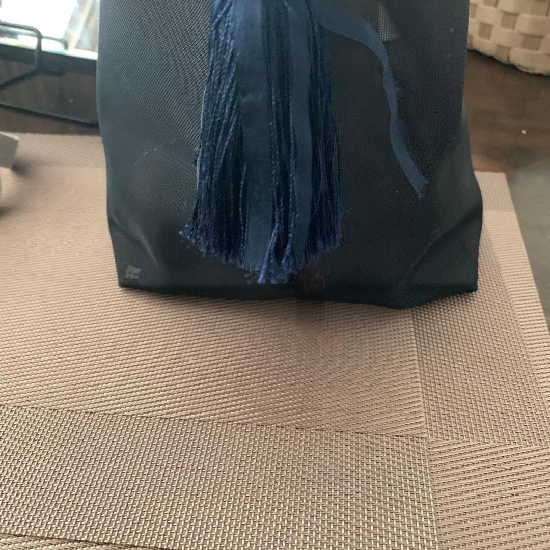 値下げします。黒ナイロンハンドメイドバック