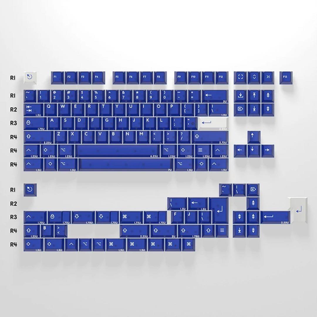 PBTfans  Blue R1 キーキャップ