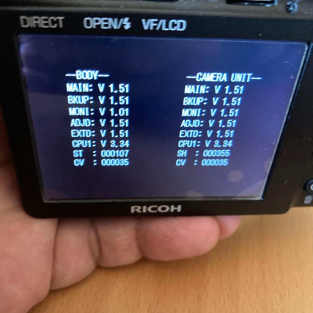 美品RICOHGXR VF-2、ボディ、A16s数355回、A12s数72回