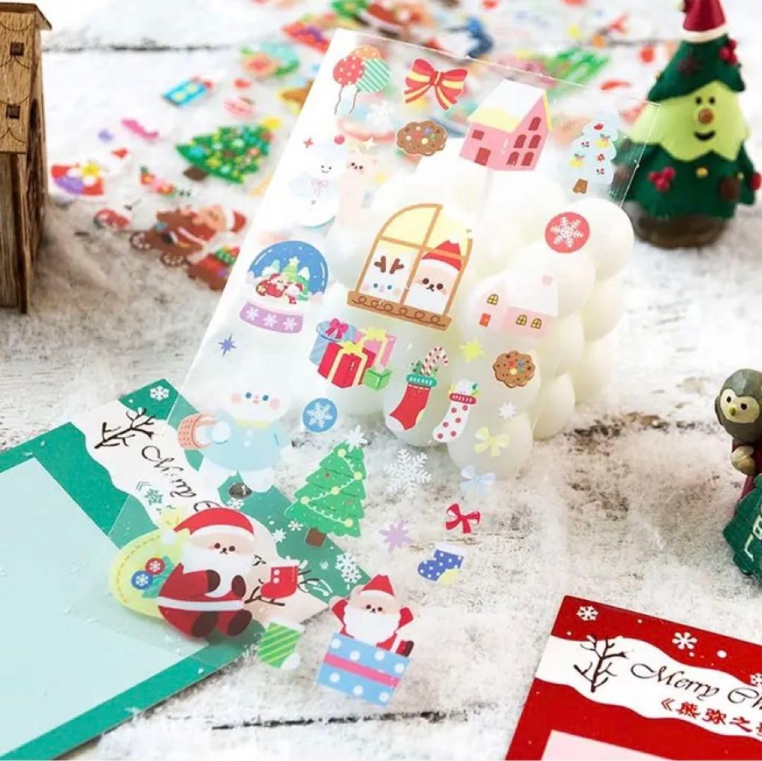 2021Xmas9 アニマル×クリスマス ステッカー 6種類セット