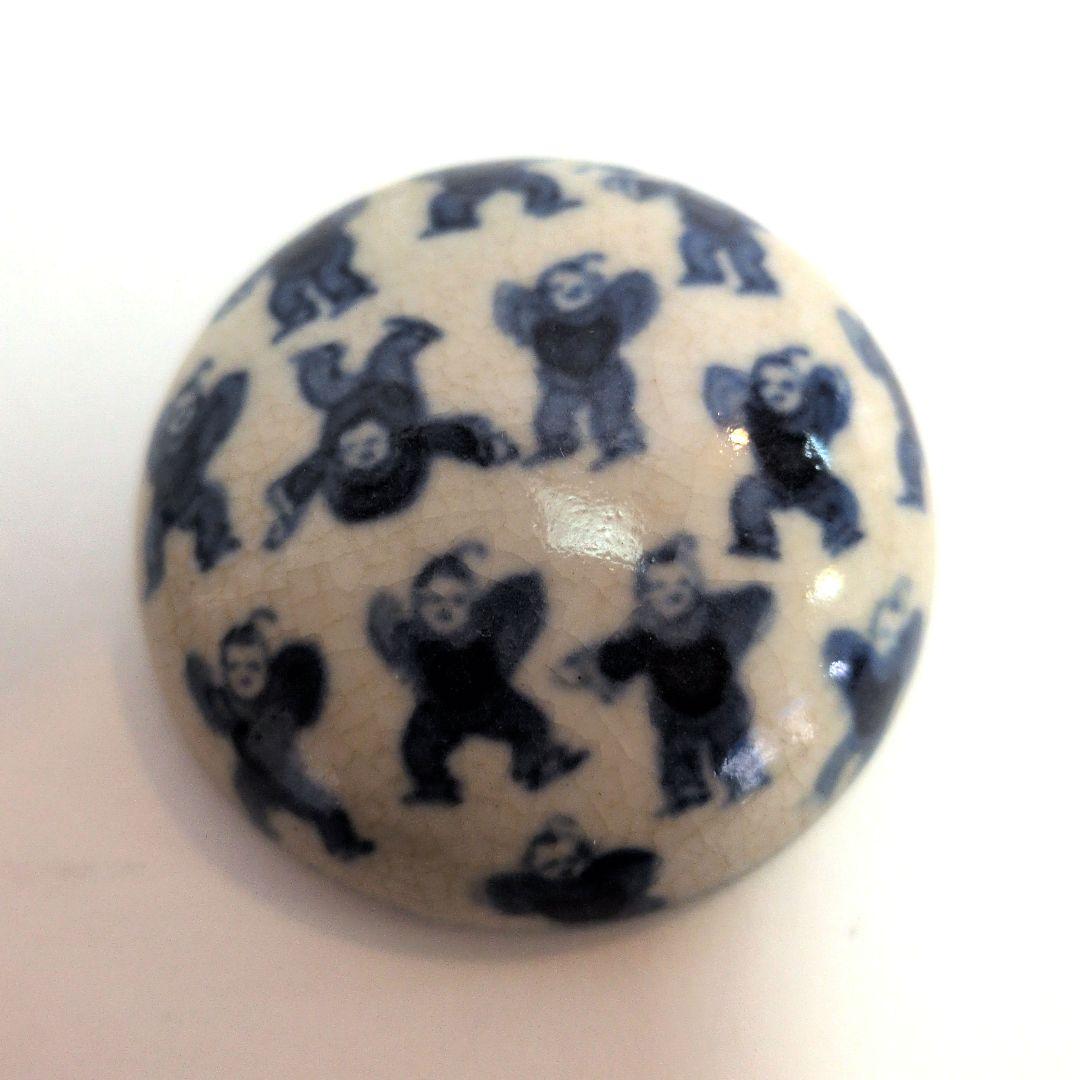 中国の青花染付香合　明時代の名有り