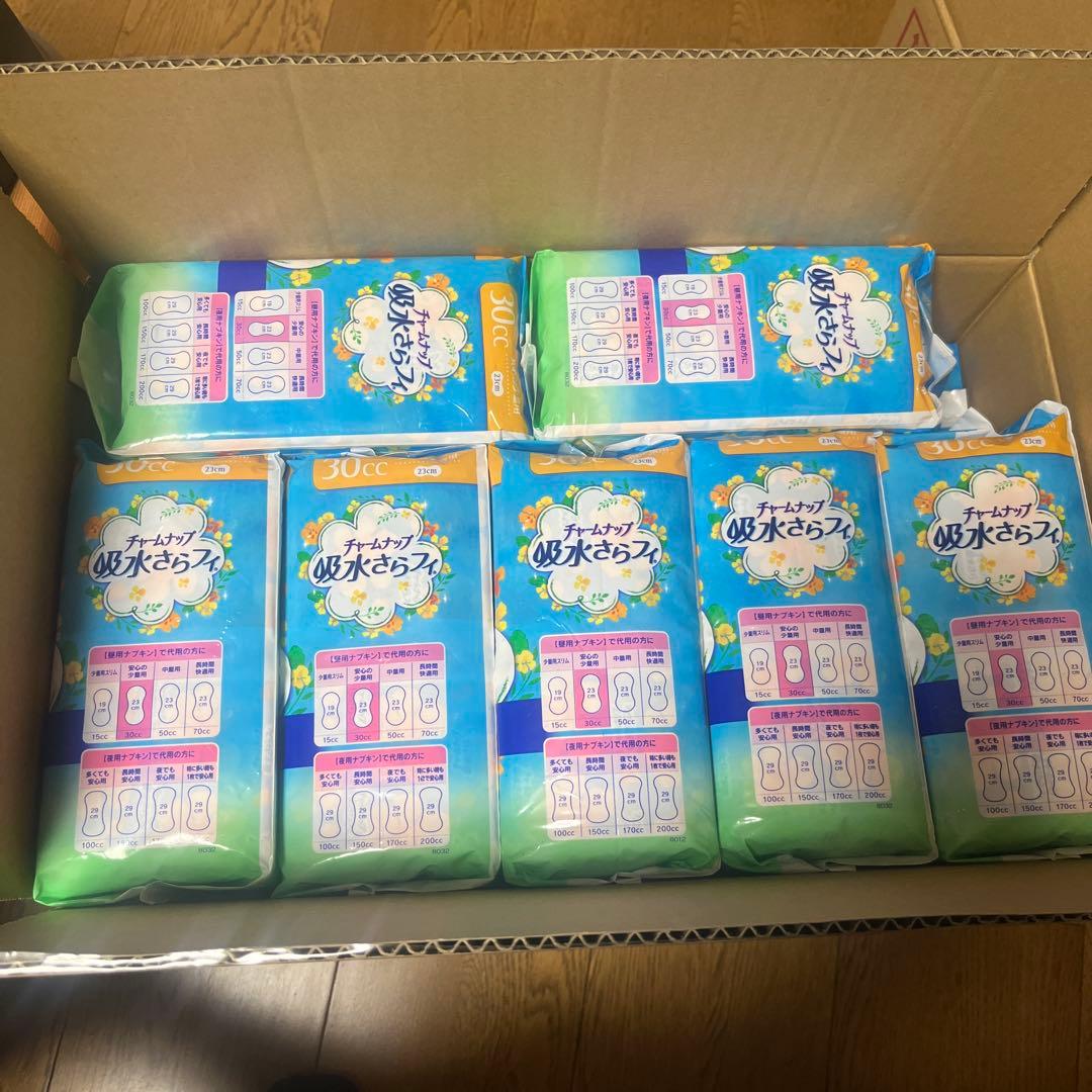 【30cc】チャームナップ 吸水さらフィ 昼用ナプキンサイズ 22枚×19袋