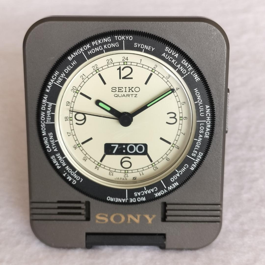 【非売品】セイコー トラベル時計 ソニーアメリカ記念品