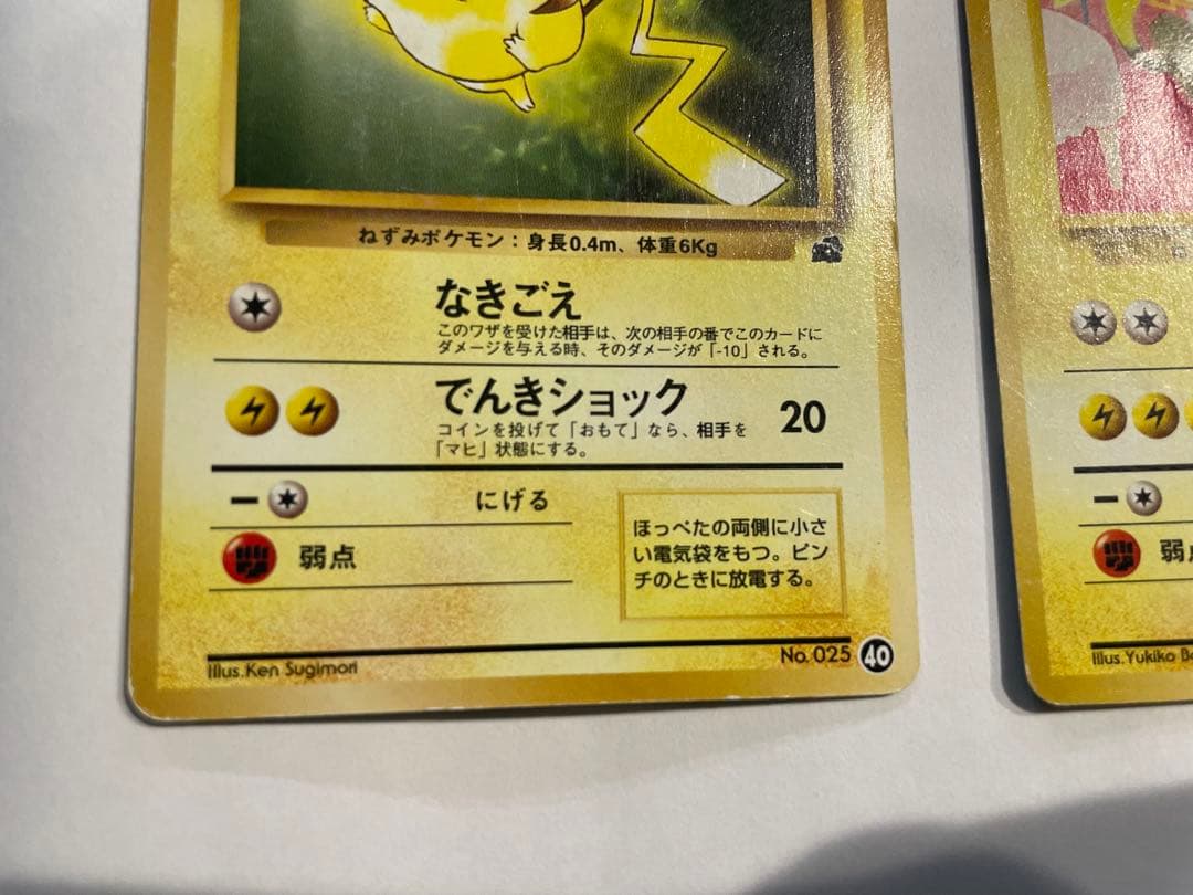 ピカチュウとライチュウ カードセット