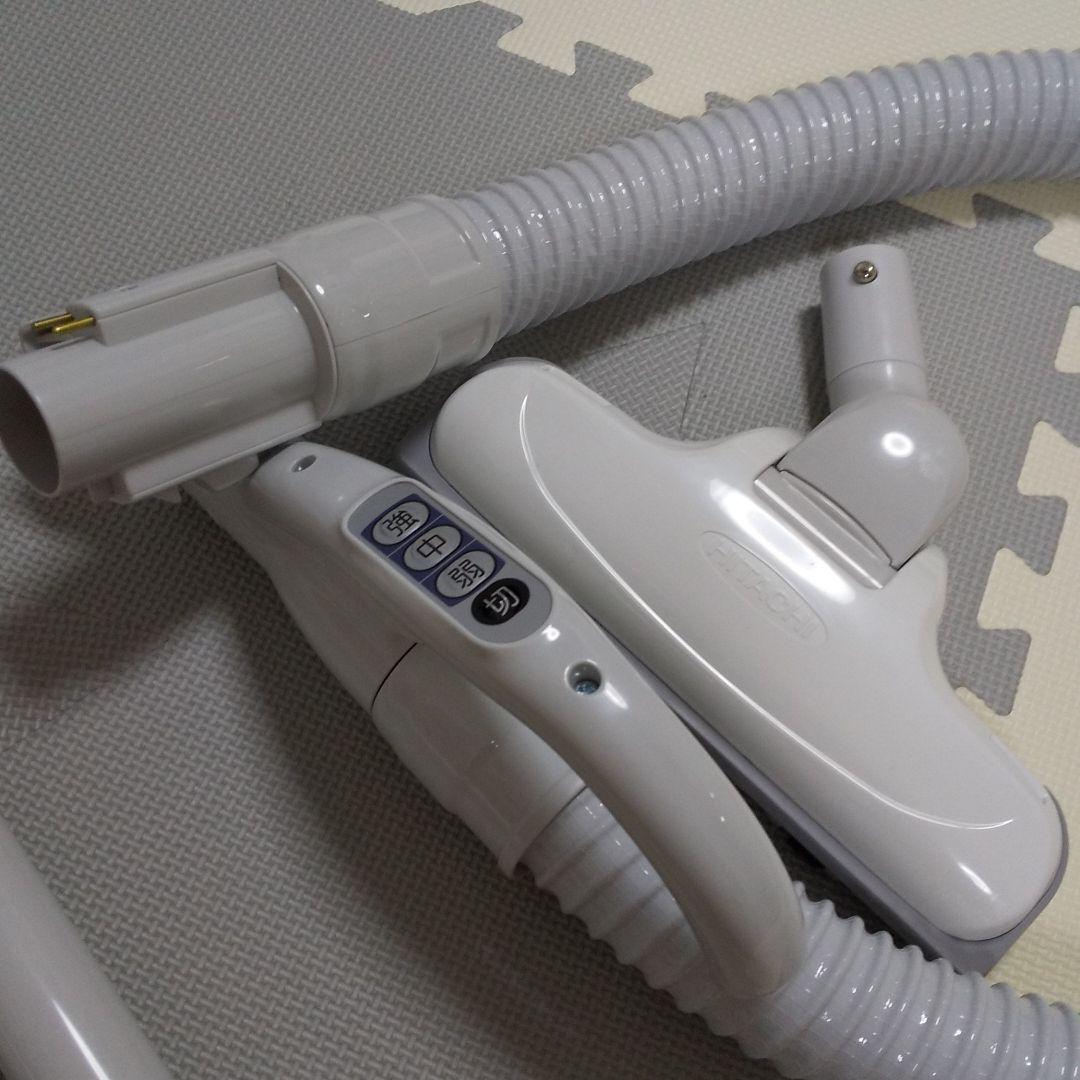 美品 日立・CV-F50・ 掃除機 紙パック式 ホワイト&ブルー  使用頻度極少