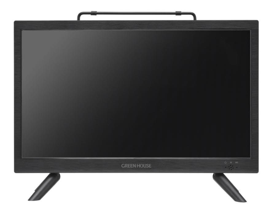 美品14型 バッテリー内蔵 ポータブルテレビ DVD GH-PDTV14A-BK