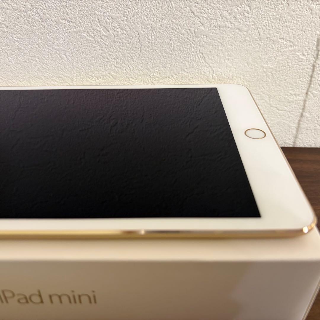 【美品】iPad mini 4 ゴールド 128GB Wi-Fiモデル 箱付き