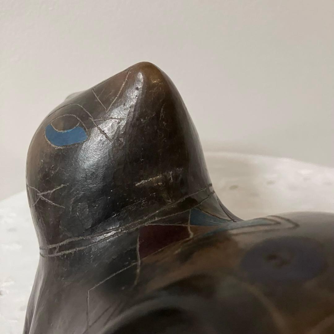 メキシコ　ヴィンテージ　オアハカ　黒陶　バロネグロ　置物　オブジェ