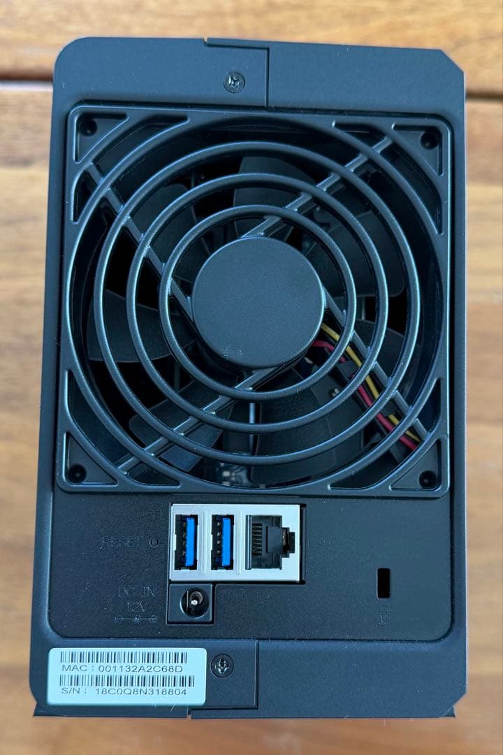 Synology NAS DS218play 4TB×2台付き 初期化済