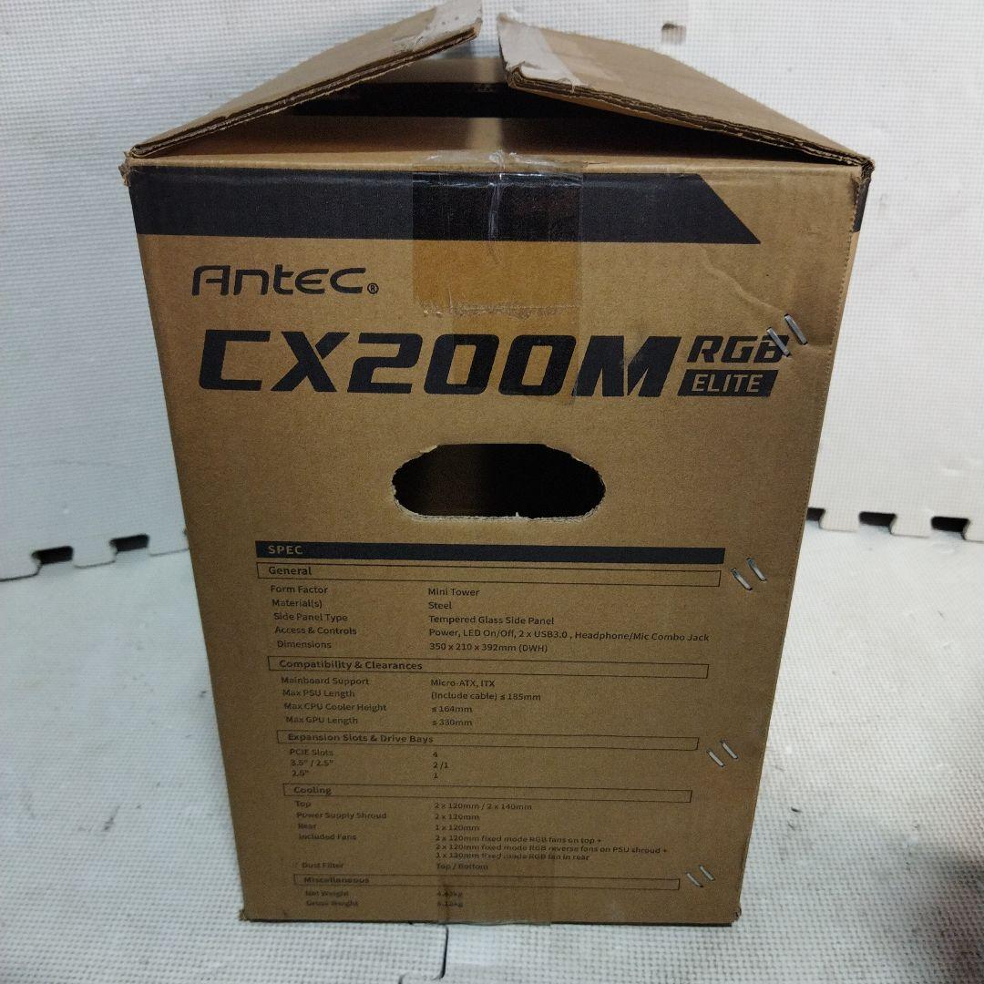 Antec CX200M RGB ELITE ミニタワーPCケース 白