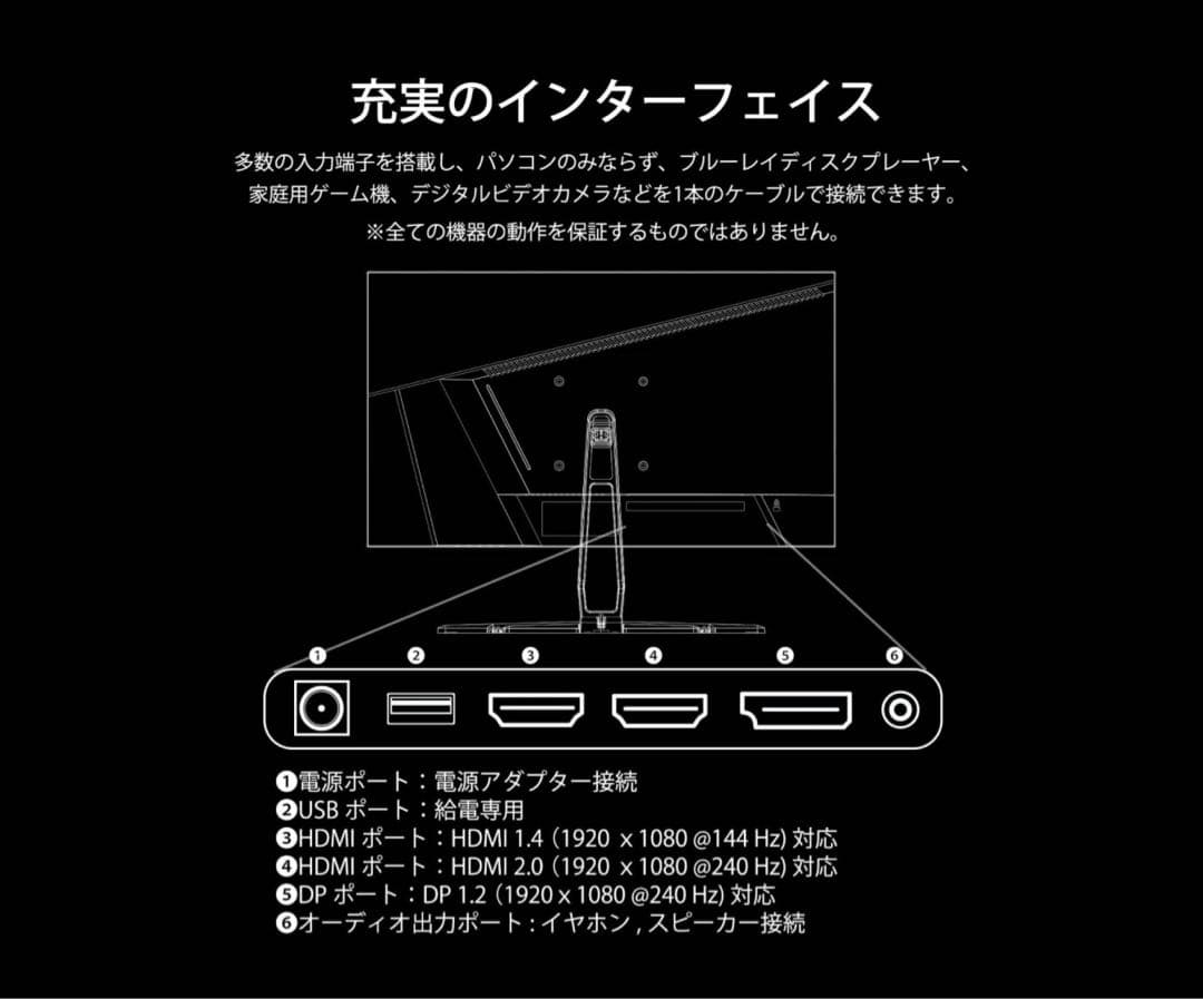 高性能モニターJN-IPS245FHDR240hz 最終値下