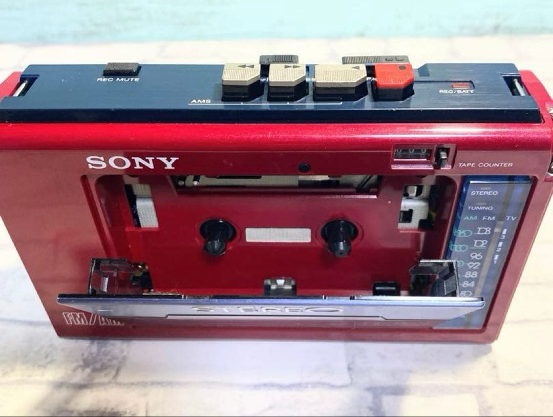 WA-33 ソニー カセットプレーヤー FM/AM スピーカー付