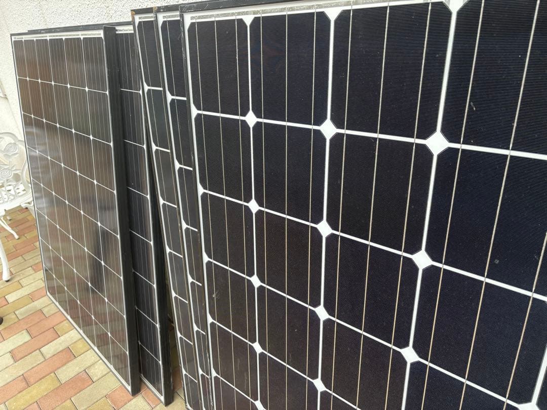 太陽光ソーラーパネル 5枚 総発電量1150W 引取り限定 大阪