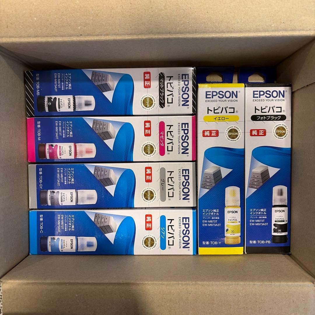 エプソン 純正 インクボトル トビバコ 6色セット TOB-6SET