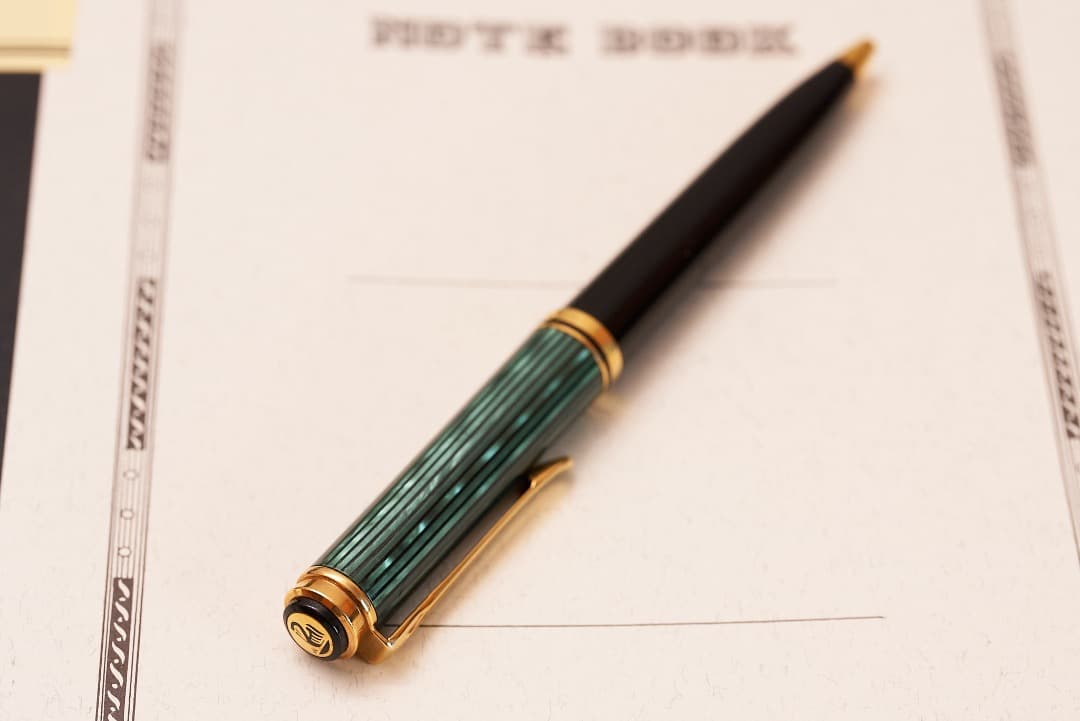 Pelikan ペリカン スーべレーン K800 ボールペン 緑縞 西ドイツ製