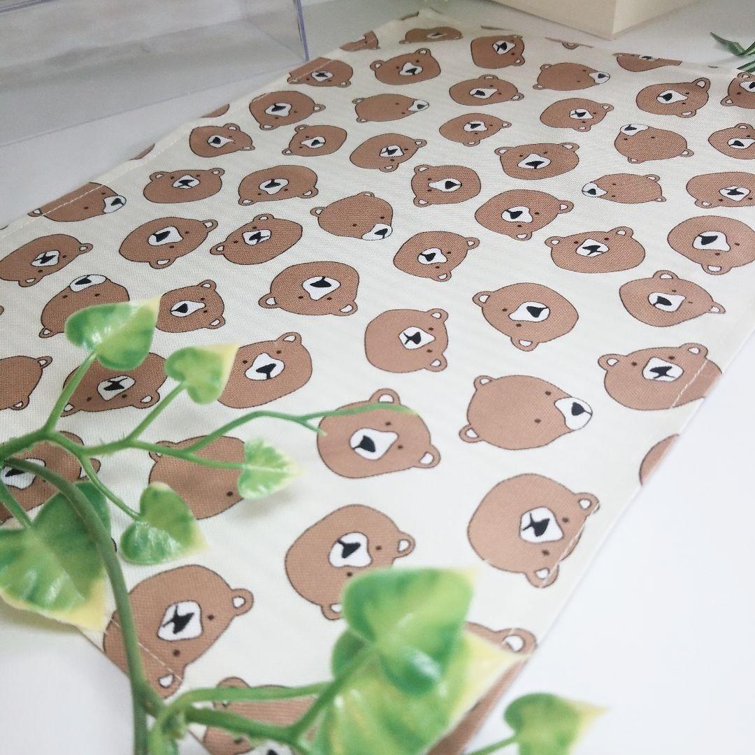 おとぼけくまさん☆ランチョンマット お弁当袋 コップ袋 ハンドメイド