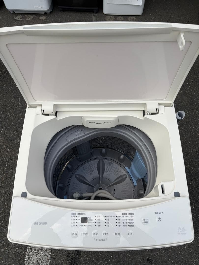 【福岡市限定】洗濯機 アイリスオーヤマ 2024年 8㎏【安心の3ヶ月保証】