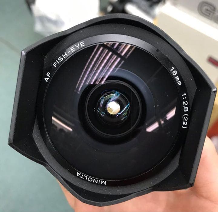 Minolta AF 16mm f3.8 マウントアダプター付き